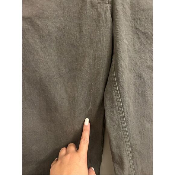 ABLE Aarti wide-leg ankle Four Leaf Clover pants size 0 olive green petite frien - Picture 11 of 11